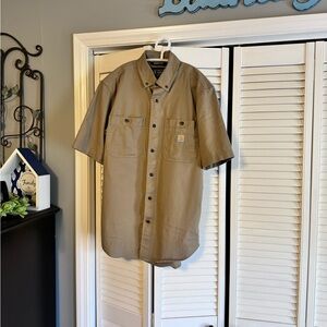 Men's Carhartt Relaxed Fit Rugged Flex Shirt SZ SM‎